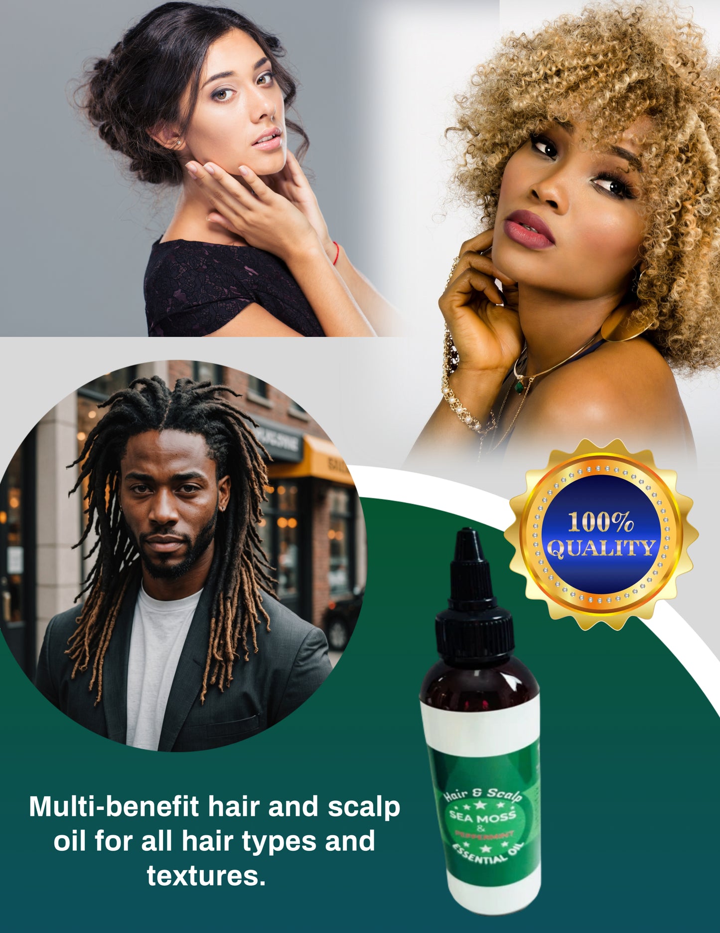 Hair & Scalp Sea Moss & Peppermint Nourishing Oil